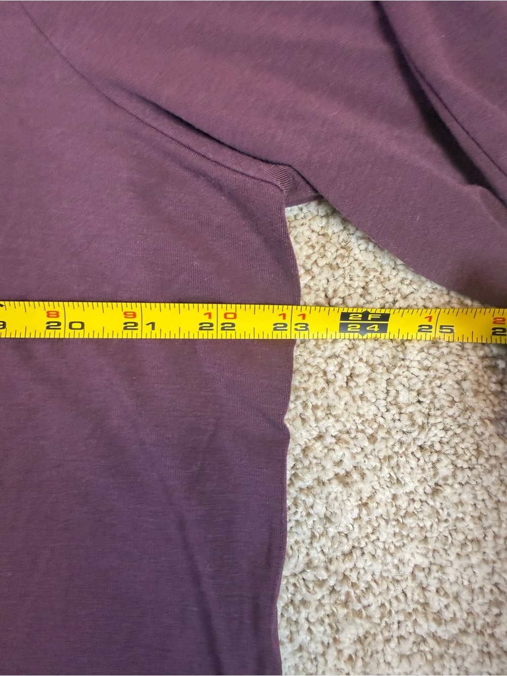 Athleta Womens Stratus II Top SZ M  Long Sleeve Purple/Maroon Pullover Oversized - Picture 7 of 8